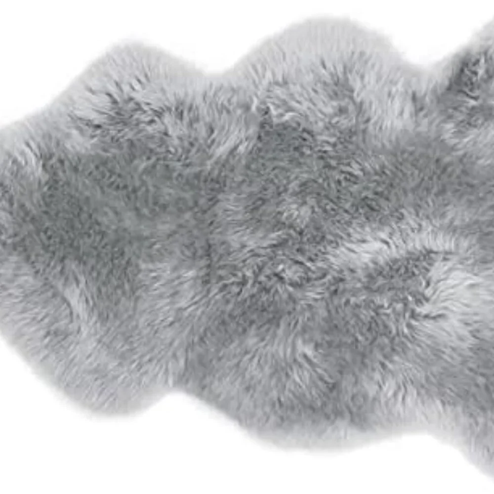 New Premium Genuine Sheepskin Rug Grey Real Australia Sheepskin Natural Lambskin